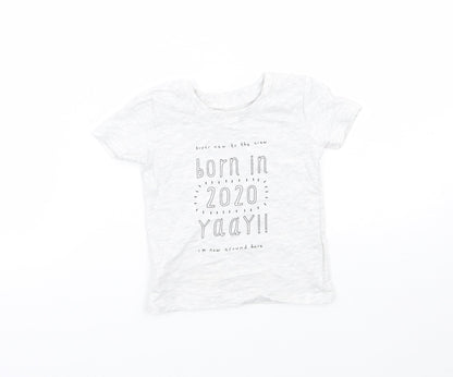 George Baby Grey   Basic T-Shirt Size 6-9 Months
