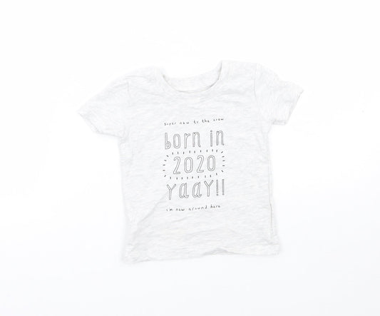 George Baby Grey   Basic T-Shirt Size 6-9 Months