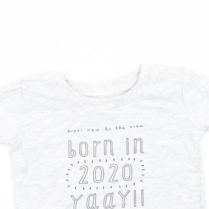 George Baby Grey   Basic T-Shirt Size 6-9 Months