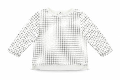 NEXT Baby White Check  Basic T-Shirt Size 3-6 Months