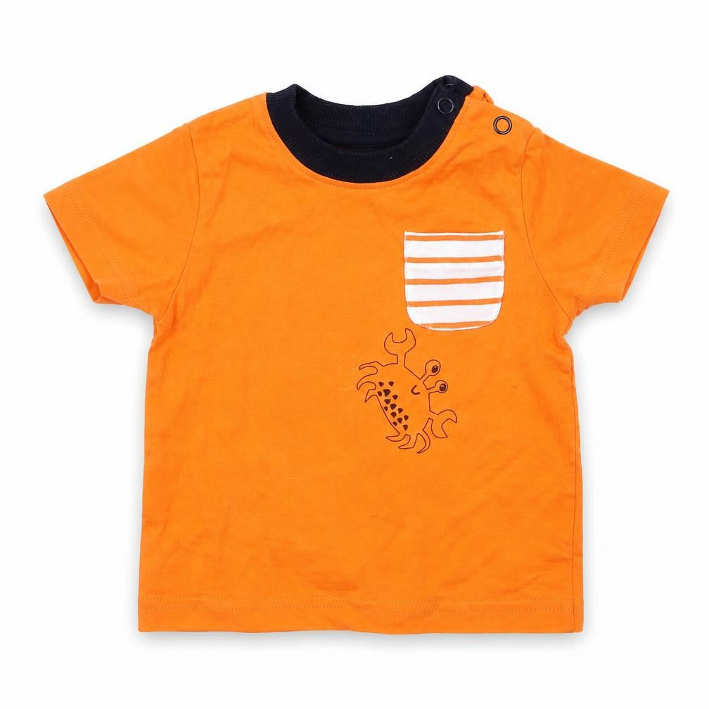 Nutmeg Baby Orange   Basic T-Shirt Size 3-6 Months