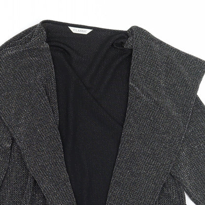 Womens UK Size 16 Marks and Spencer Black Cardigan Jumper