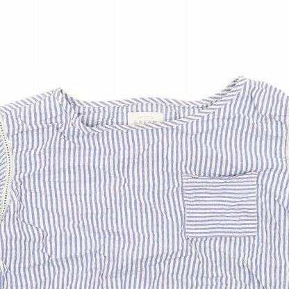 Womens UK Size 10 NEXT Blue Basic Blouse