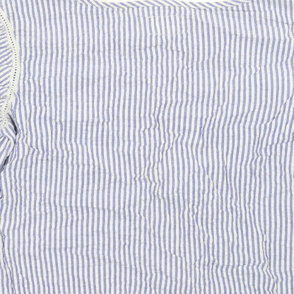 Womens UK Size 10 NEXT Blue Basic Blouse