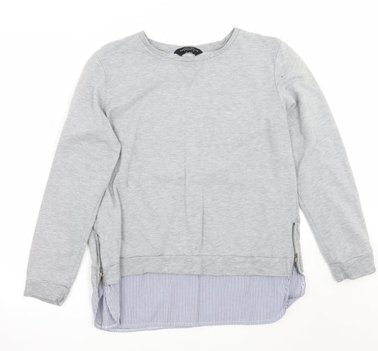 Womens UK Size 14 Dorothy Perkins Grey Pullover Jumper