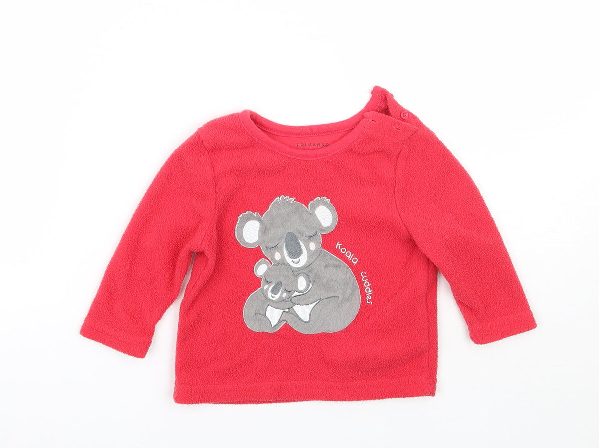 Primark Baby Red   Pullover Jumper Size 6-9 Months