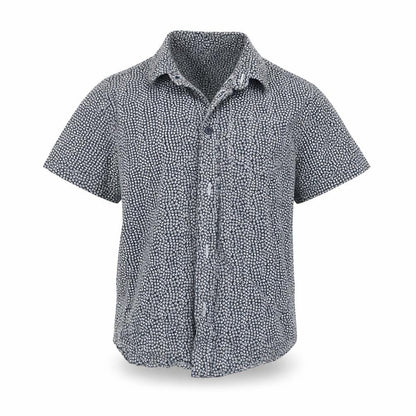 Primark Boys Grey Geometric  Basic Button-Up Size 2-3 Years