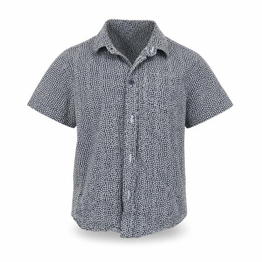 Primark Boys Grey Geometric  Basic Button-Up Size 2-3 Years