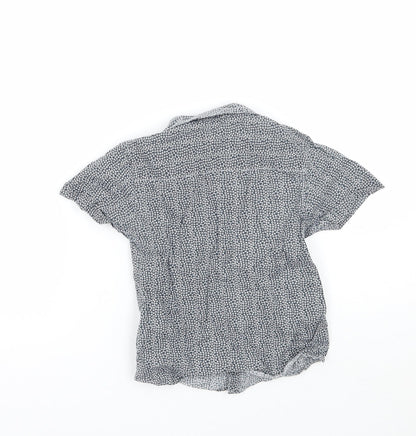 Primark Boys Grey Geometric  Basic Button-Up Size 2-3 Years