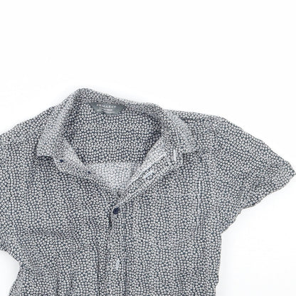 Primark Boys Grey Geometric  Basic Button-Up Size 2-3 Years