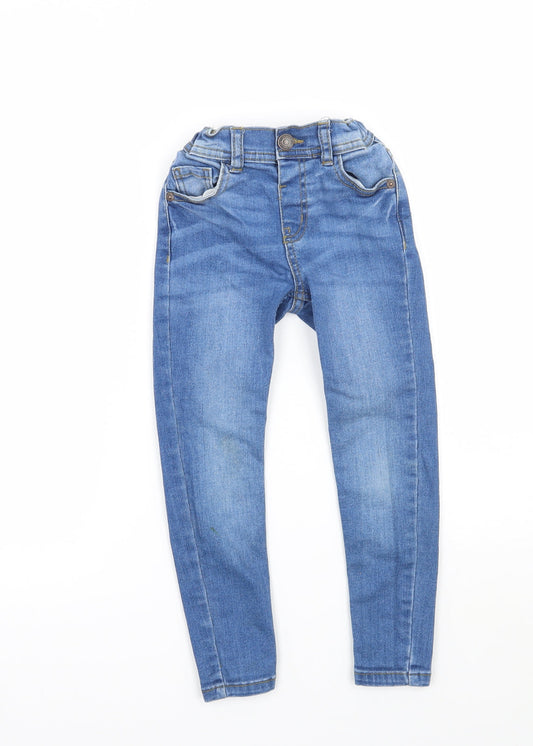 Denim & Co. Girls Blue   Skinny Jeans Size 4-5 Years