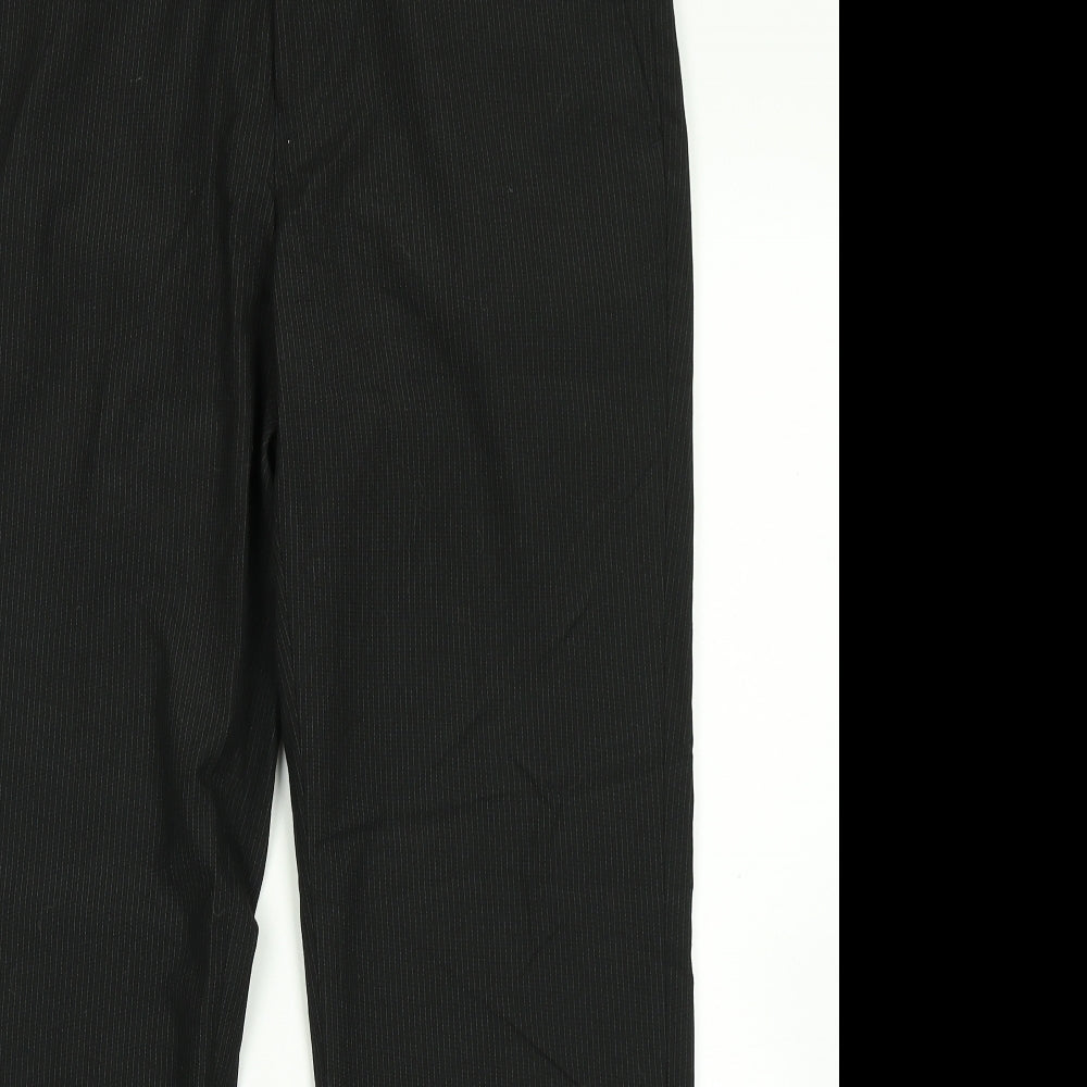 Burton Mens Black Striped  Dress Pants Trousers Size 32 in L26 in - Short leg