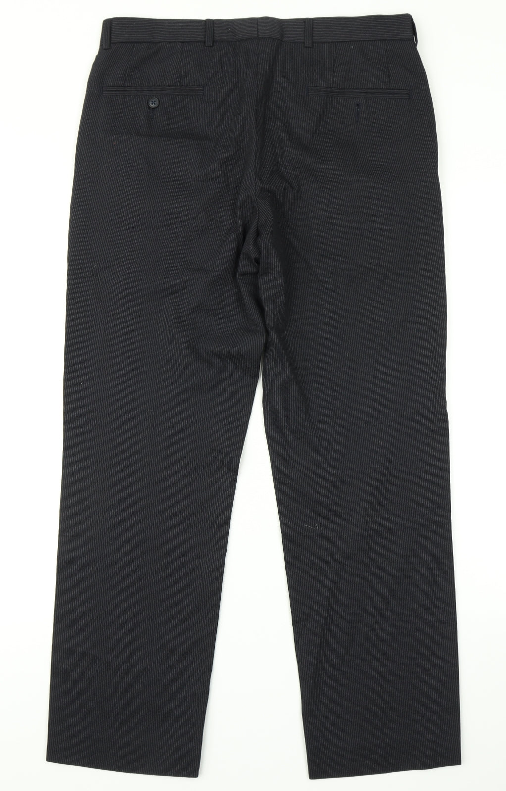 Burton Mens Blue Striped  Dress Pants Trousers Size 32 in L26 in