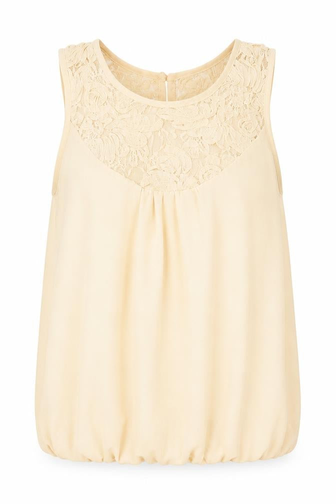 Womens UK Size 6 Dorothy Perkins Beige Basic Blouse