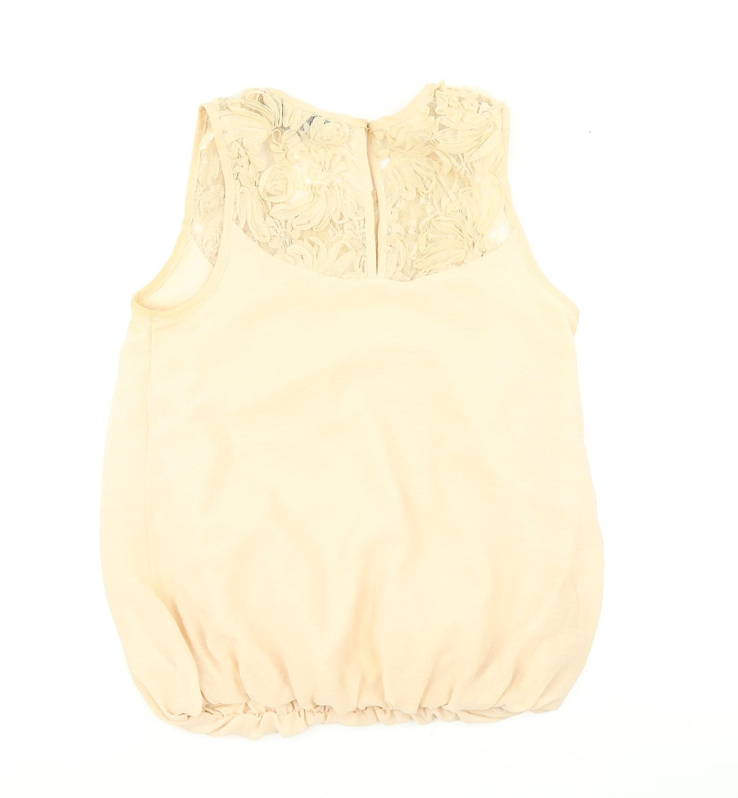 Womens UK Size 6 Dorothy Perkins Beige Basic Blouse