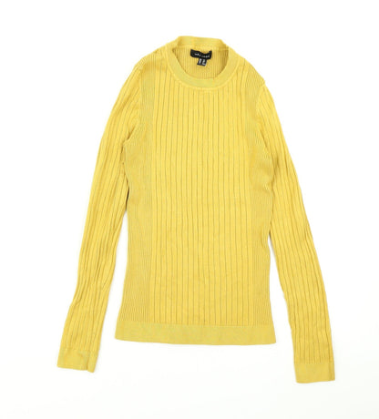 Womens UK Size 12 New Look Yellow Pullover Jumper