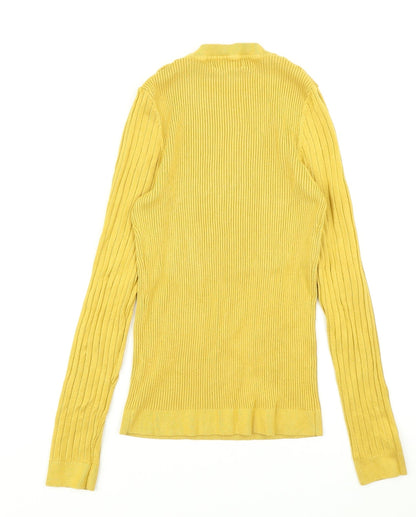Womens UK Size 12 New Look Yellow Pullover Jumper
