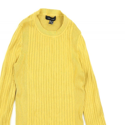 Womens UK Size 12 New Look Yellow Pullover Jumper