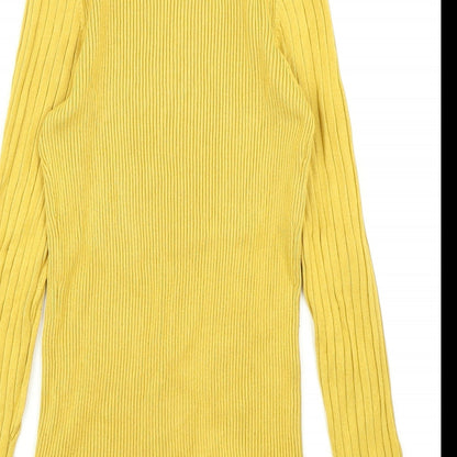 Womens UK Size 12 New Look Yellow Pullover Jumper