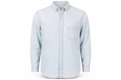 Mens UK Size S H&M Blue  Button-Up Long Sleeve Casual Shirt