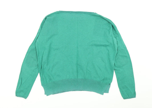 Womens UK Size 8 Topshop Green Pullover Jumper