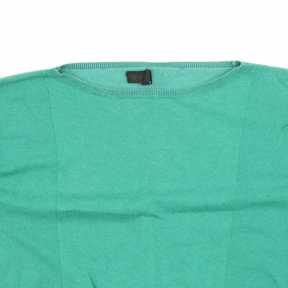 Womens UK Size 8 Topshop Green Pullover Jumper