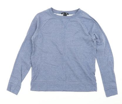 H&M Womens Blue   Pullover Sweatshirt Size XS