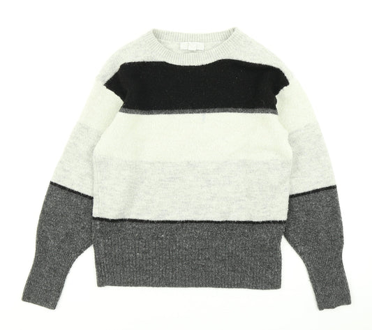 Womens UK Size XS H&M Grey Pullover Jumper