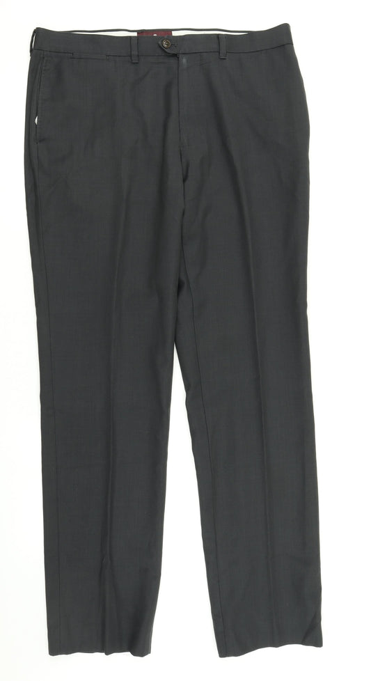 NEXT Mens Grey   Dress Pants Trousers Size 36 in L31 in