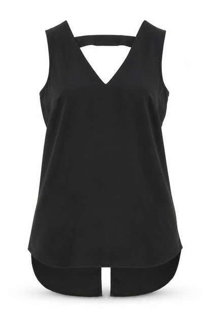 Womens UK Size 10 F&F Black Basic Blouse