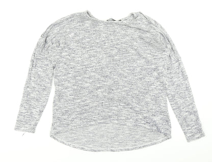 Womens UK Size 8 New Look Blue Basic T-Shirt