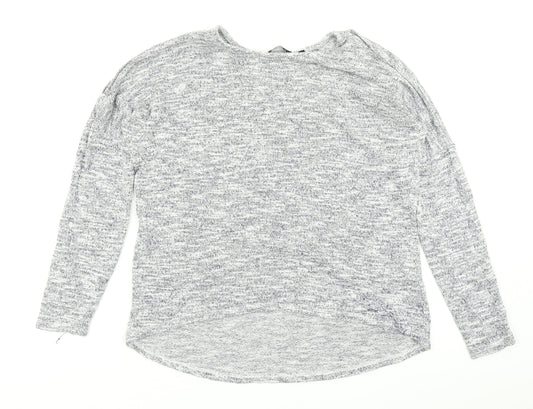 Womens UK Size 8 New Look Blue Basic T-Shirt