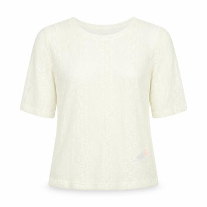 Womens UK Size 8 New Look White Basic T-Shirt