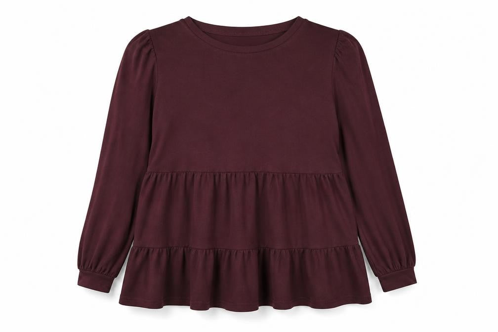 Womens UK Size 12 New Look Purple Basic T-Shirt