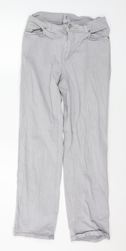 Angel Womens Grey  Denim Straight Jeans Size 30 in L29 in