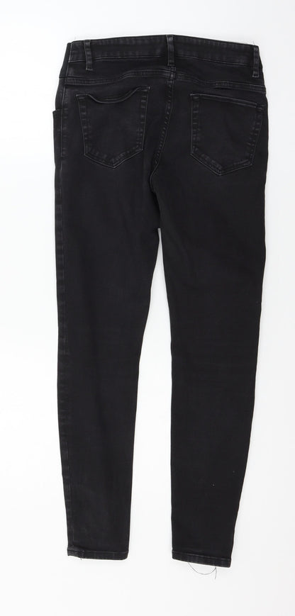 ASOS Womens Black  Denim Skinny Jeans Size 10 L27 in