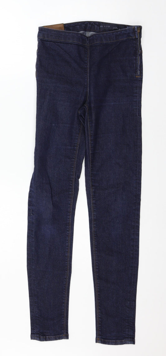 Zara Womens Blue  Denim Jegging Jeans Size S L29 in