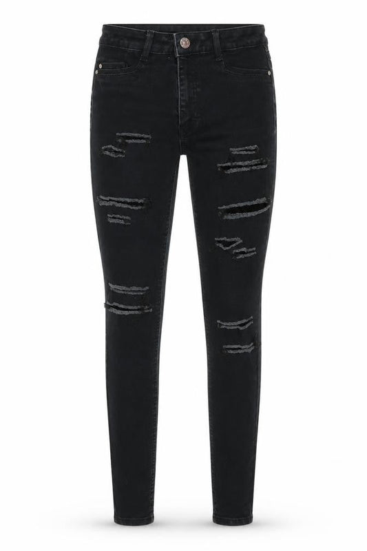 Womens UK Size 6 Very Regular Fit Skinny Black Jeans