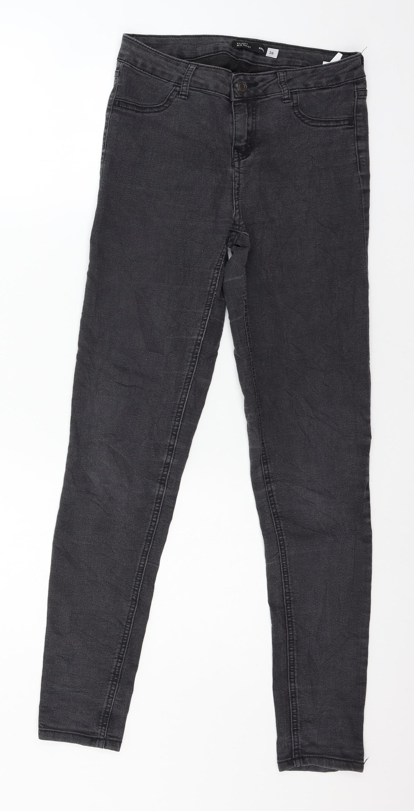 Womens UK Size 8 sinsay Regular Fit Skinny Grey Jeans