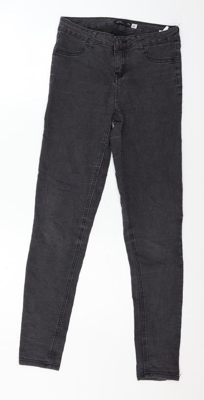 Womens UK Size 8 sinsay Regular Fit Skinny Grey Jeans