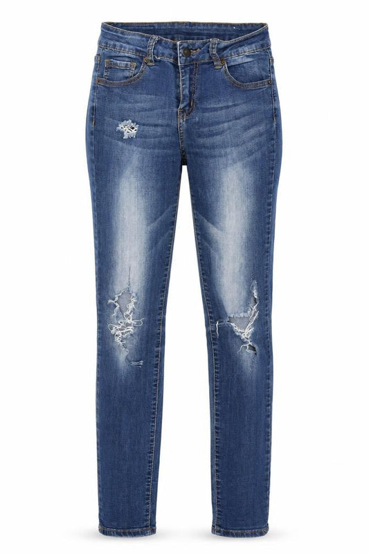 Womens UK Size 28 in Amisu Regular Fit Skinny Blue Jeans