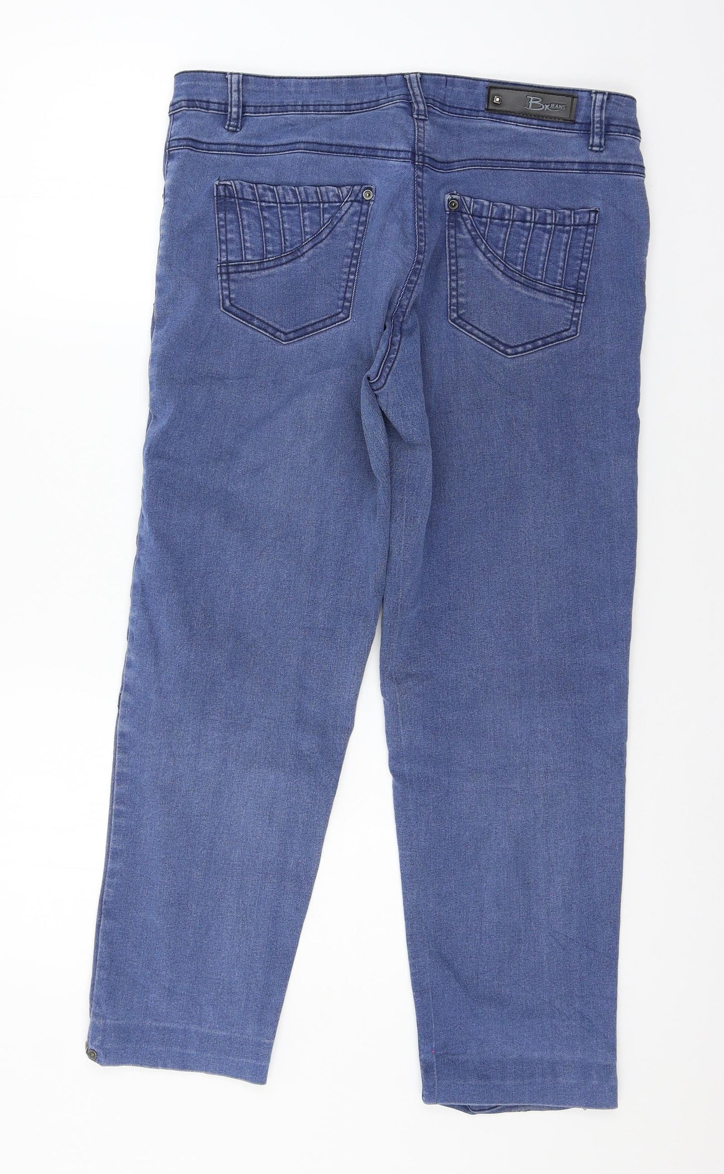 Bx Womens Blue  Denim Straight Jeans Size 12 L26 in
