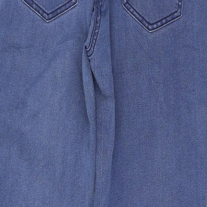 Bx Womens Blue  Denim Straight Jeans Size 12 L26 in