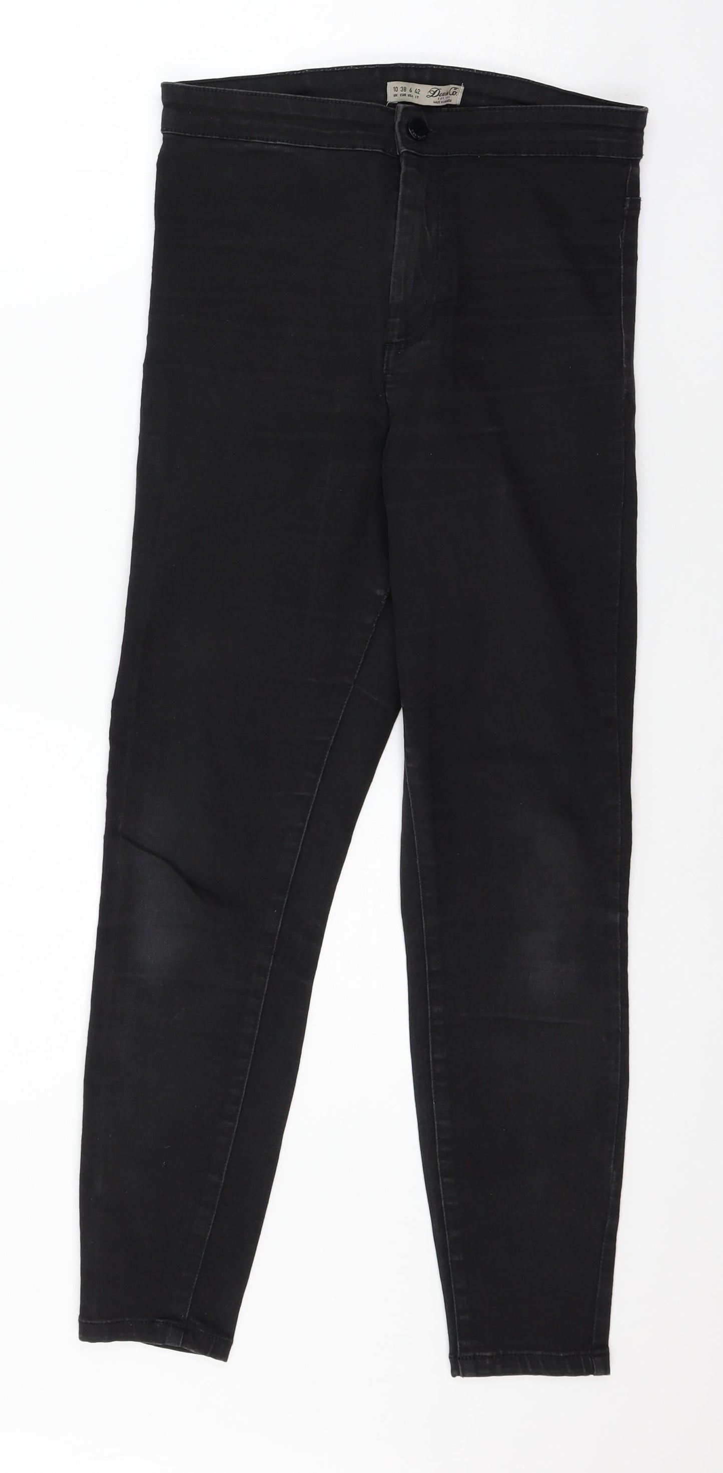 Denim & Co. Womens Black  Denim Skinny Jeans Size 10 L26 in