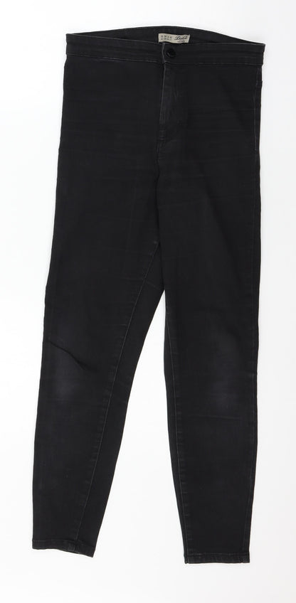 Denim & Co. Womens Black  Denim Skinny Jeans Size 10 L26 in