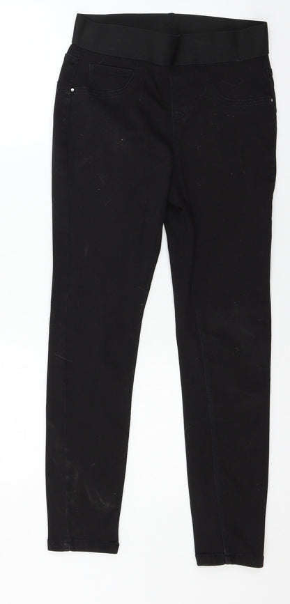 George Womens Black  Denim Skinny Jeans Size 10 L26 in