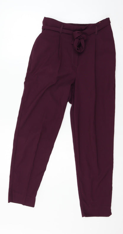 New Look Womens Purple   Trousers  Size 8 L25 in