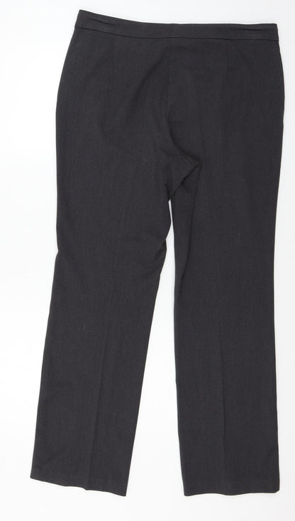 Womens UK Size 14 Marks and Spencer Regular Fit  Grey Trousers