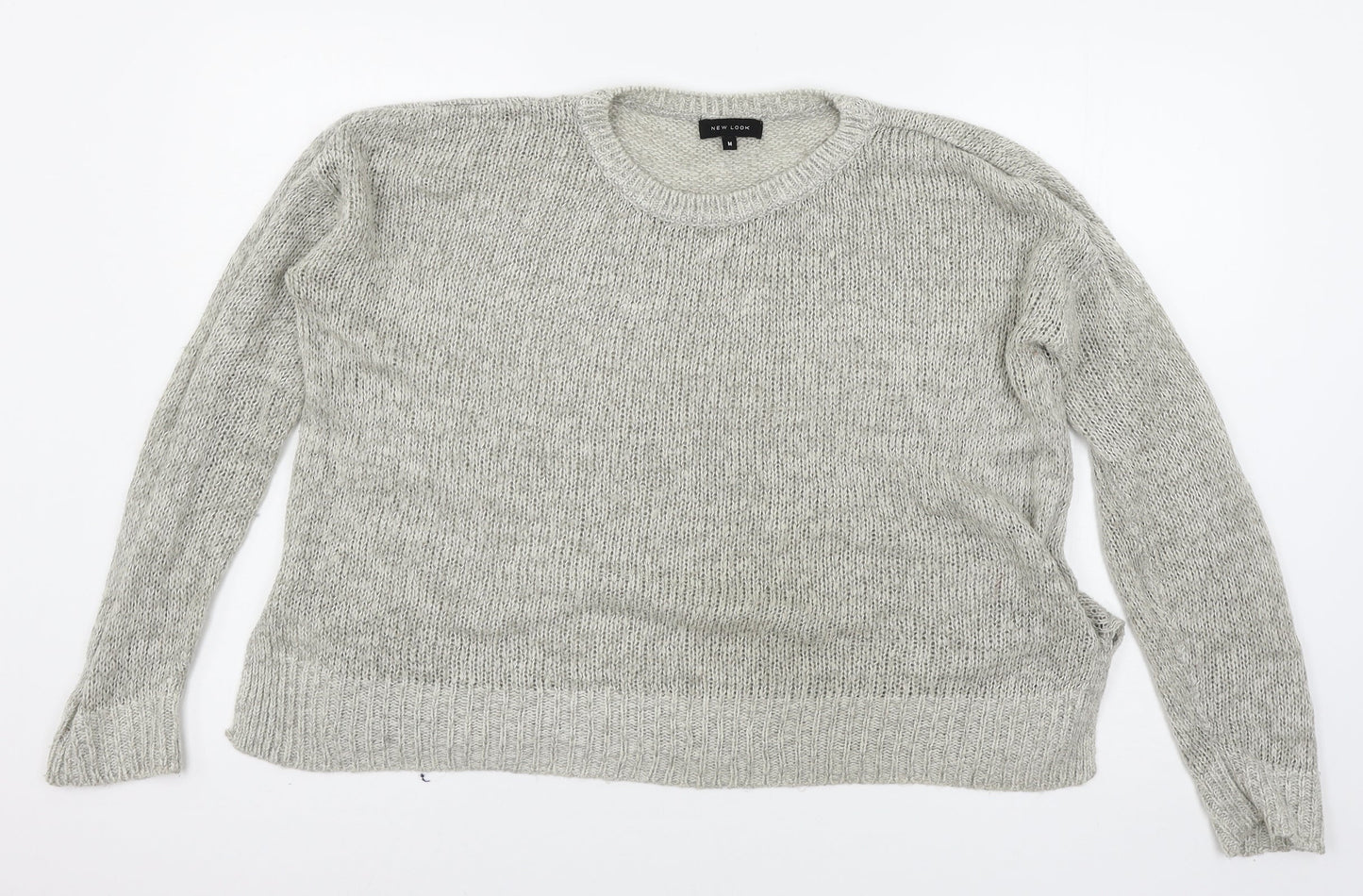 Womens UK Size M New Look Grey Pullover Jumper