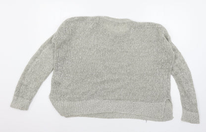 Womens UK Size M New Look Grey Pullover Jumper
